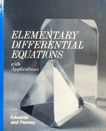 9780132541299: Elementary Differential Equations with Applications