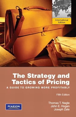 Stock image for The Strategy and Tactics of Pricing: A Guide to Growing More Profitably for sale by ThriftBooks-Atlanta