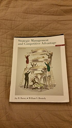 Stock image for Strategic Management and Competitive Advantage: Concepts for sale by Anybook.com