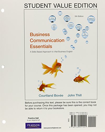 9780132551441: Business Communication Essentials
