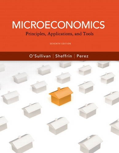 Beispielbild fr Microeconomics : Principles, Applications, and Tools zum Verkauf von Better World Books