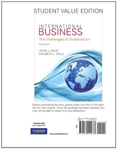 9780132555838: International Business: Student Value Edition