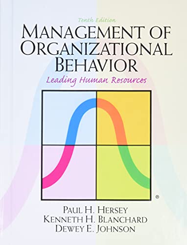 Stock image for Management of Organizational Behavior for sale by BombBooks