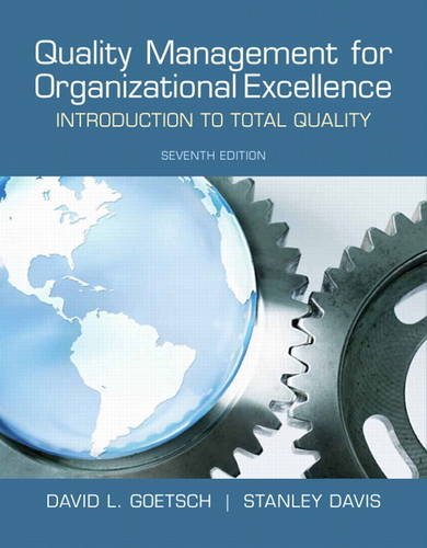 Beispielbild fr Quality Management for Organizational Excellence: Introduction to Total Quality (7th Edition) zum Verkauf von BooksRun