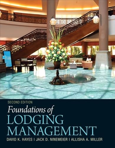 Imagen de archivo de Foundations of Lodging Management a la venta por SecondSale