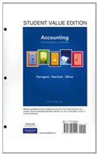 Accounting: The Financial Chapters : Student Value Edition (9780132569200) by Horngren, Charles T.; Harrison, Walter T., Jr.; Oliver, M. Suzanne