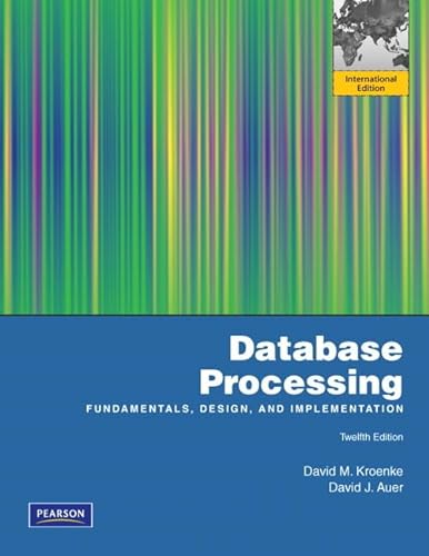 Beispielbild fr Database Processing: International Edition zum Verkauf von Phatpocket Limited
