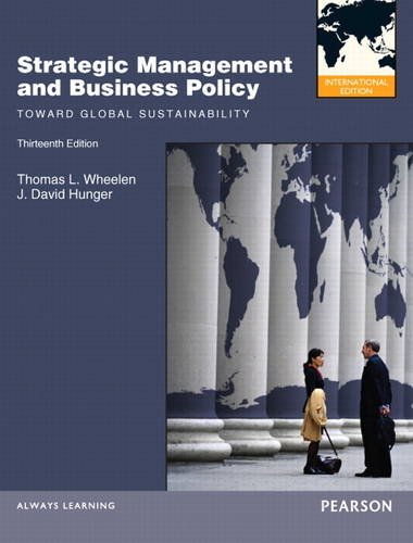 Stock image for Strategic Management and Business Policy: Toward Global Sustainability: International Edition for sale by Anybook.com