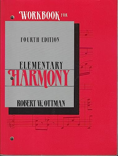 9780132573122: Workbook for Elementary Harmony: Theory and Practice