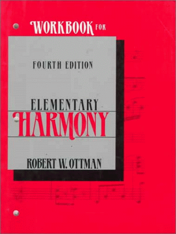 9780132573122: Workbook for Elementary Harmony: Theory and Practice: Workbk
