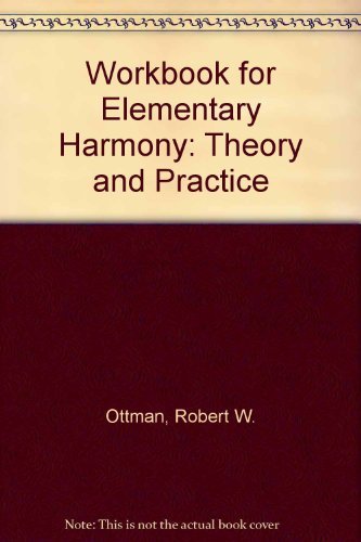 9780132574693: Workbook for Elementary Harmony: Theory and Practice [Taschenbuch] by