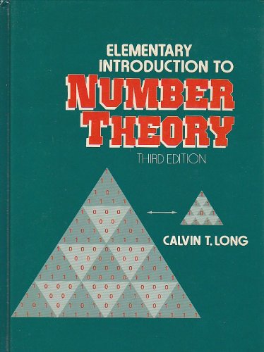 Beispielbild fr Elementary Introduction to Number Theory zum Verkauf von BooksRun