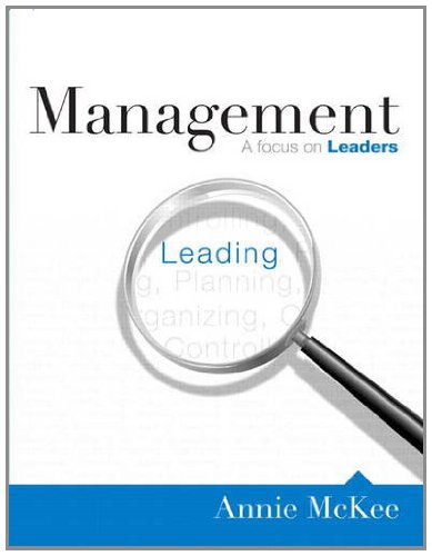 Stock image for Management: A Focus on Leaders for sale by ThriftBooks-Dallas