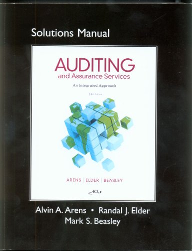 Stock image for Solutions Manual Auditing and Assurance Services: An Integrated Approach for sale by dsmbooks