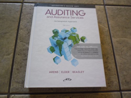 9780132576093: Auditing and Assurance Services An Integrated Approach 14th Edition with ACL CD Room (Instructor's Review Copy)