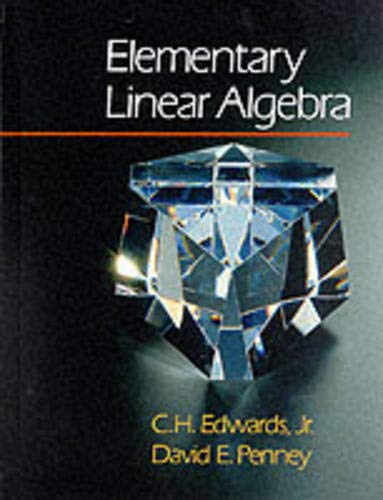 Imagen de archivo de Elementary Linear Algebra a la venta por Better World Books