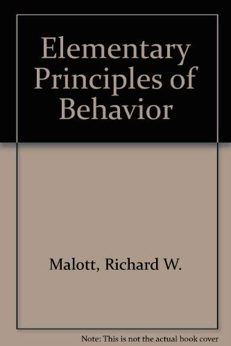 9780132594998: Elementary Principles of Behavior