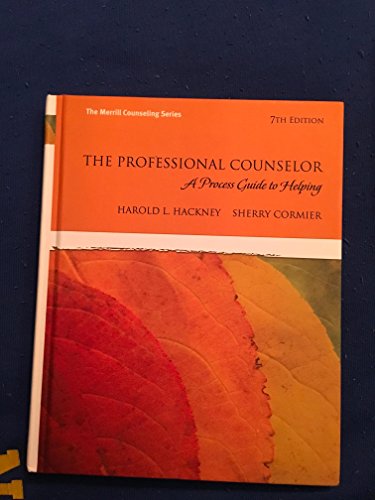 Imagen de archivo de The Professional Counselor: A Process Guide to Helping (7th Edition) a la venta por Zoom Books Company