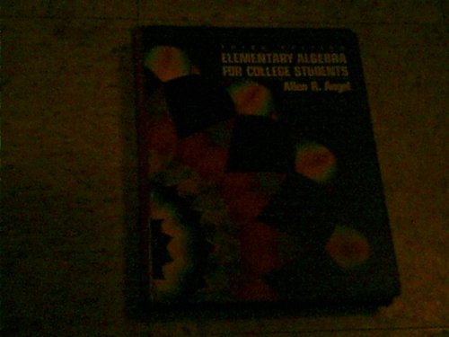 Imagen de archivo de Elementary Algebra for College Students a la venta por ThriftBooks-Dallas