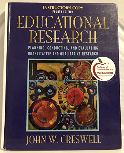 Imagen de archivo de Educational Research Planning, Conducting, And Evaluating Quanative And Qualitative Research a la venta por SecondSale