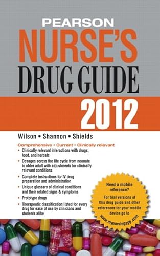 Imagen de archivo de Pearson Nurse's Drug Guide 2012, Retail Edition a la venta por SecondSale