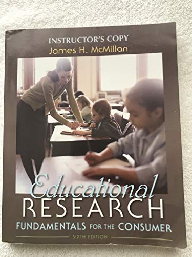 Stock image for Educational Research: Fundamentals for the Consumer (Instructor's Copy) for sale by BooksRun