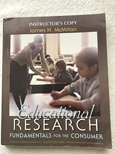 9780132599863: Educational Research: Fundamentals for the Consumer (Instructor's Copy)