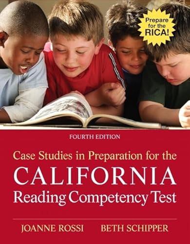 Imagen de archivo de Case Studies in Preparation for the California Reading Competency Test a la venta por BooksRun