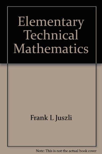 Stock image for Elementary Technical Mathematics for sale by Better World Books Ltd