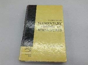 Imagen de archivo de Elementary theory of structures (Prentice-Hall international series in dynamics) a la venta por HPB-Red