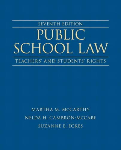 Beispielbild fr Public School Law: Teachers' and Students' Rights (7th Edition) zum Verkauf von BooksRun