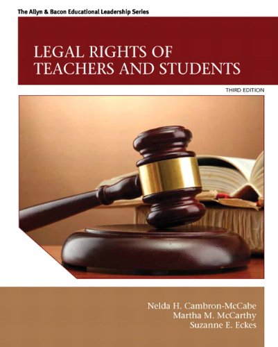 Stock image for Legal Rights of Teachers and Students (3rd Edition) (The Allyn & Bacon Educational Leadership) for sale by SecondSale