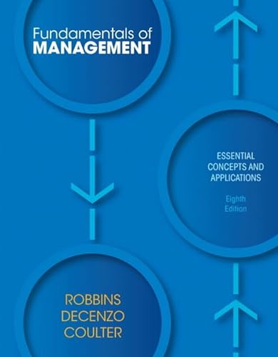 Beispielbild fr Fundamentals of Management: Essential Concepts and Applications zum Verkauf von Goodwill Books