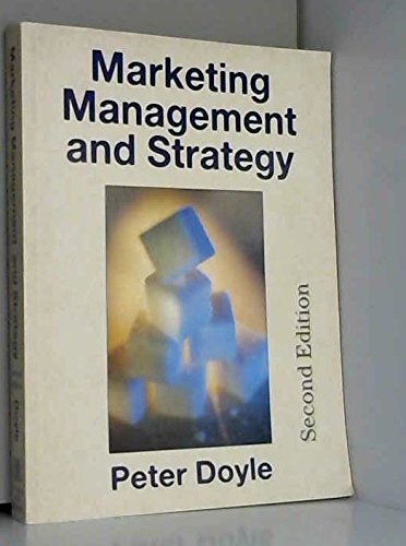 9780132622394: Marketing Management And Strategy. Second Edition