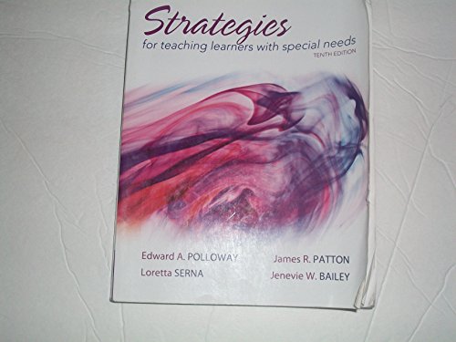 

Strategies for Teaching Learners with Special Needs (10th Edition)