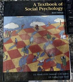 Stock image for A Textbook of Social Psychology for sale by ThriftBooks-Atlanta