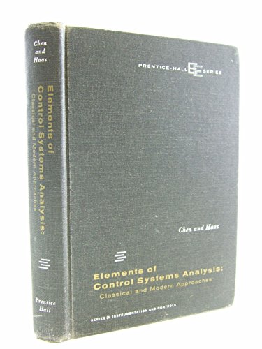 Beispielbild fr Elements of Control Systems Analysis: Classical and Modern Approaches zum Verkauf von Books From California