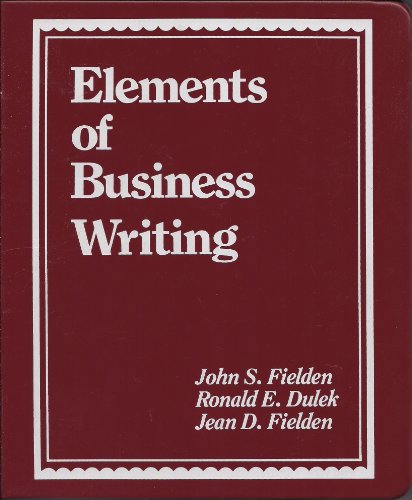 Stock image for Elements of Business Writing for sale by Best and Fastest Books