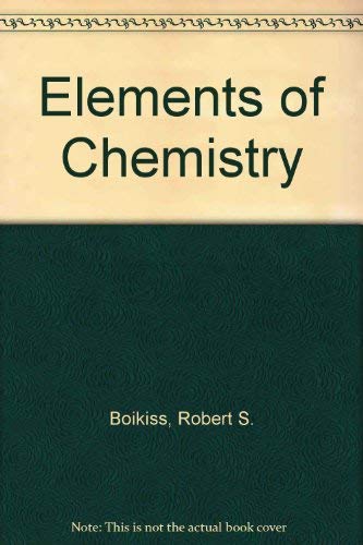 Imagen de archivo de Elements of Chemistry: General, Organic and Biological a la venta por HPB-Red