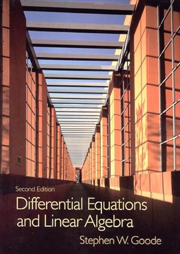 Imagen de archivo de Differential Equations and Linear Algebra a la venta por HPB-Red