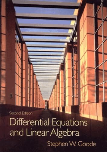 Stock image for Differential Equations and Linear Algebra for sale by HPB-Red