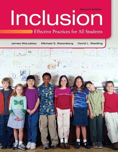 Imagen de archivo de Inclusion: Effective Practices for All Students a la venta por Revaluation Books