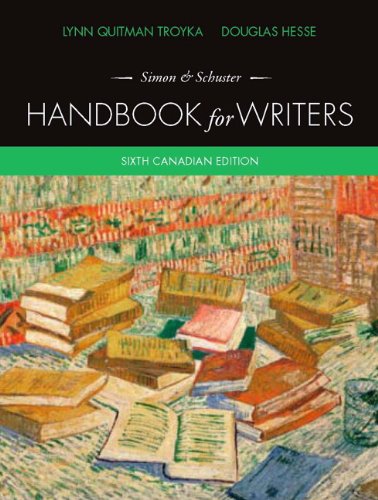 Stock image for Simon & Schuster Handbook for Writers, Sixth Canadian Edition (6th Edition) for sale by ThriftBooks-Atlanta