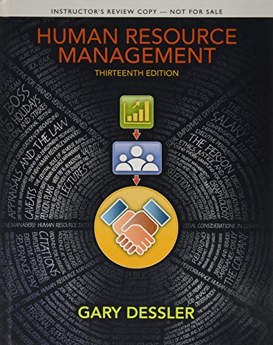 Imagen de archivo de Instructor's Review Copy for Human Resource Management a la venta por ThriftBooks-Dallas