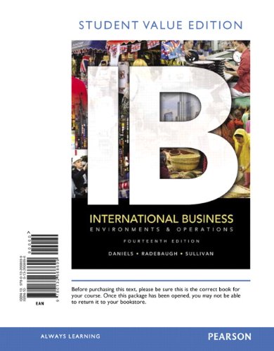 International Business Environments And Operations - John Daniels