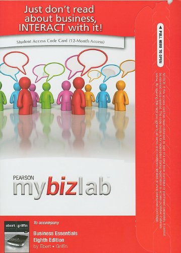 9780132668941: MyBizLab -- Access Card -- for Business Essentials