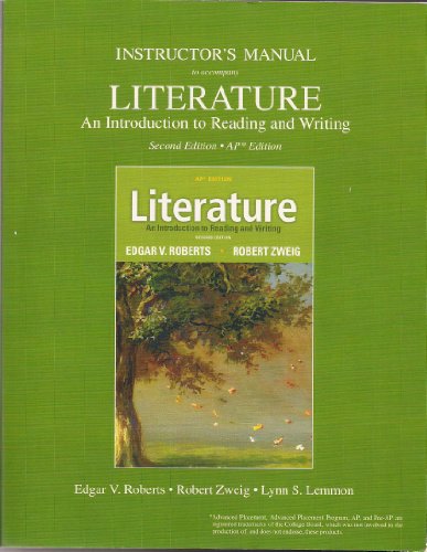 Imagen de archivo de Instructor's Manual To Accompany Literature 2nd Ap Edition ; 9780132677882 ; 0132677881 a la venta por APlus Textbooks