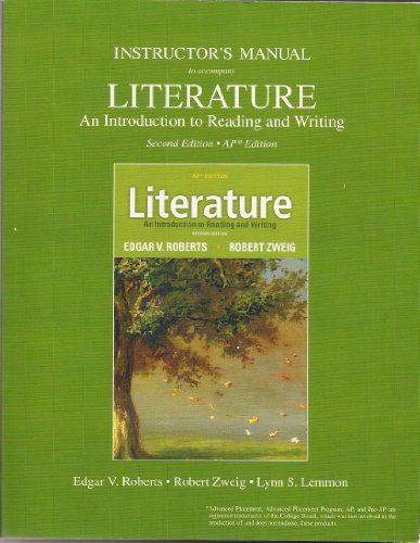 Stock image for Instructor's Manual To Accompany Literature 2nd Ap Edition ; 9780132677882 ; 0132677881 for sale by APlus Textbooks