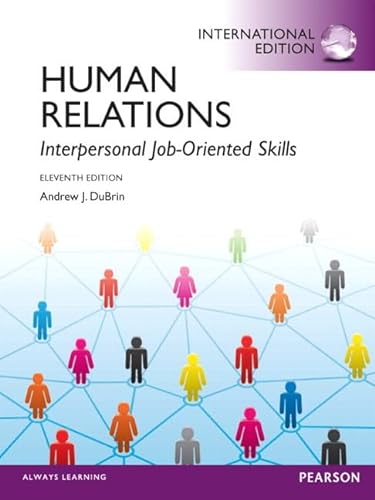 9780132680035: Human Relations:Interpersonal Job-Oriented Skills: International Edition