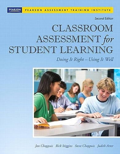 Beispielbild fr Classroom Assessment for Student Learning: Doing It Right - Using zum Verkauf von Hawking Books